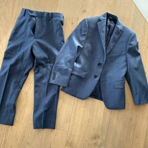 Blue Twill Ralph Lauren Suit (Pants and Jacket) - Size 8R - Worn Twice